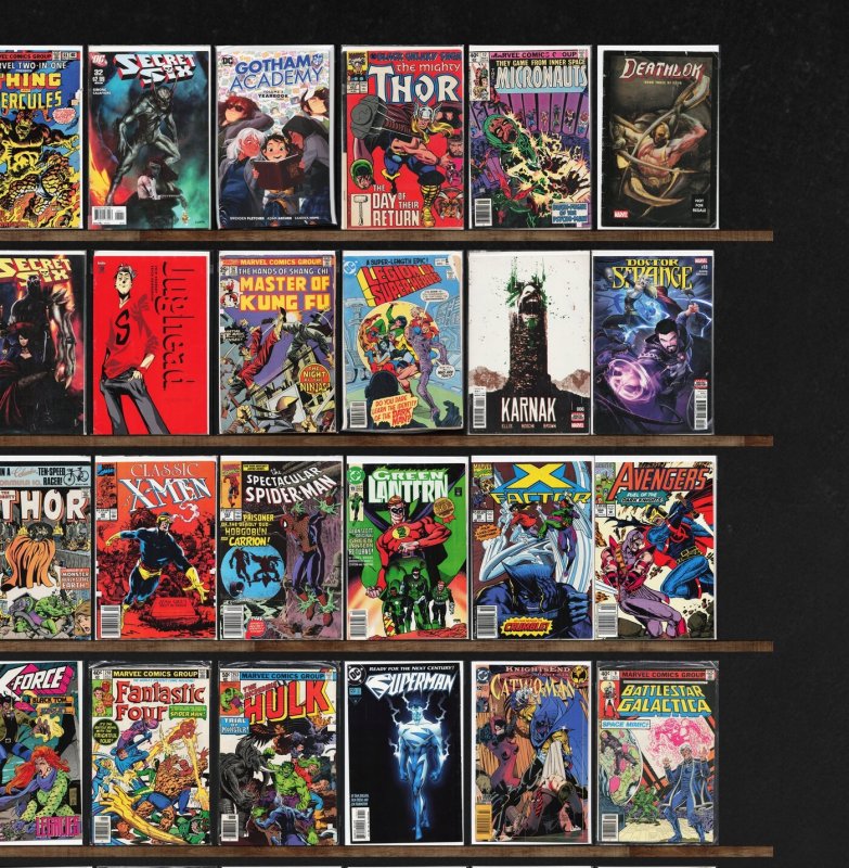 Huge Lot 150+ Comics with Captain America, The Incredible Hulk, X-Men & More!