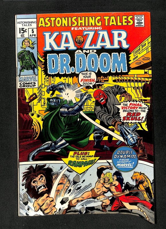 Astonishing Tales #5 Ka-Zar Doctor Doom!
