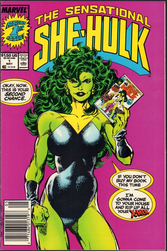 Sensational She-Hulk #1 - Classic John Byrne Cover (Grade 9.2) 1989