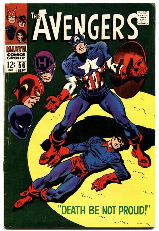 AVENGERS #56 1968-MARVEL-CAPTAIN AMERICA-fn