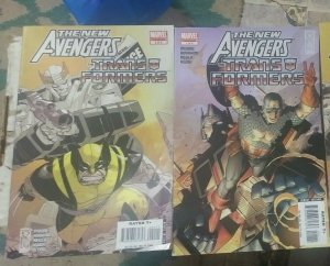 NEW  AVENGERS / THE TRANSFORMERS  # 1 +2 2007 MARVEL IDW