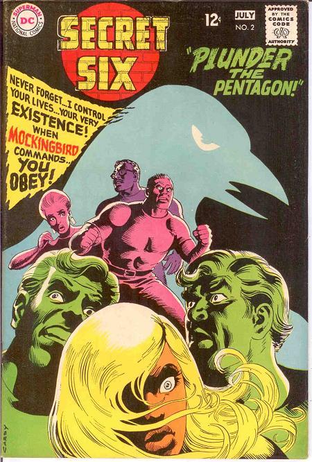 SECRET SIX 2 VF   July 1968 COMICS BOOK