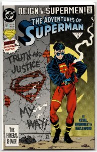 Adventures of Superman #501 Standard Edition - Direct (1993) Superboy