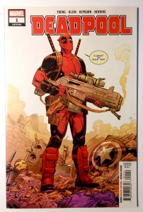 Deadpool #1 (9.4, 2018) 1st Cameo Good Night, 1st App Groffon The Regurger