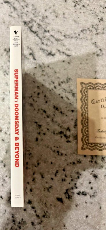 Superman Doomsday & Beyond SIGNED By Louise Simonson DC Comics Book Bantam J935 