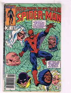 Spectacular Spider-Man # 96 VG Marvel Comic Book Black Cat Punisher Goblin J109