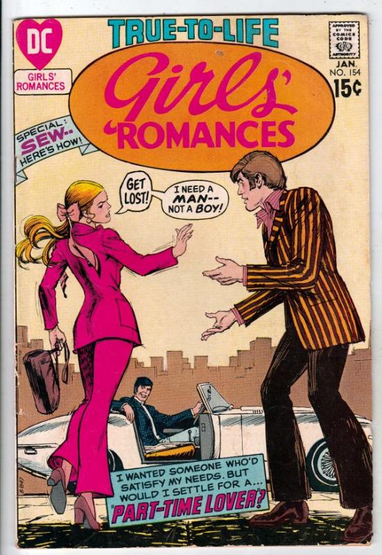Girls' Romances #154 (Jan-71) GD Affordable-Grade 