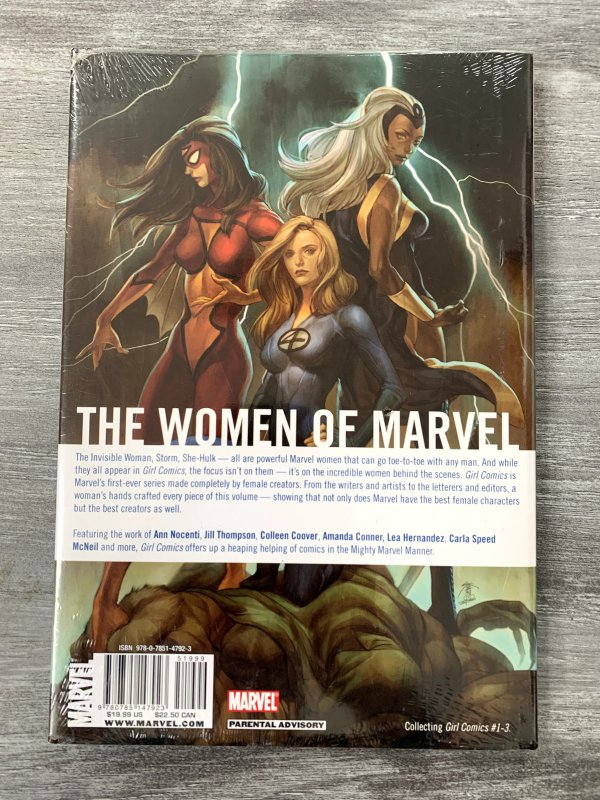 2010 GIRL COMICS The Women of Marvel HC/DJ 1st Marvel Printing SEALED