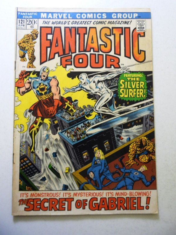 Fantastic Four #121 (1972) VG Condition moisture stains