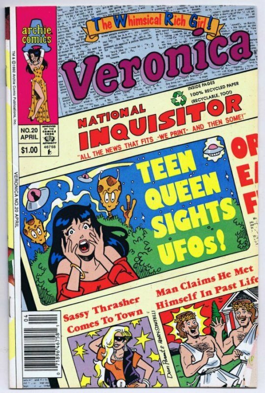 Veronica #20 ORIGINAL Vintage 1992 Archie Comics  
