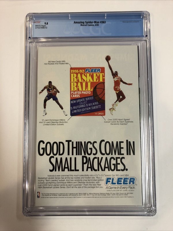 Amazing Spider-Man (1992) # 363 (CGC 9.8) Carnage Classic Cover