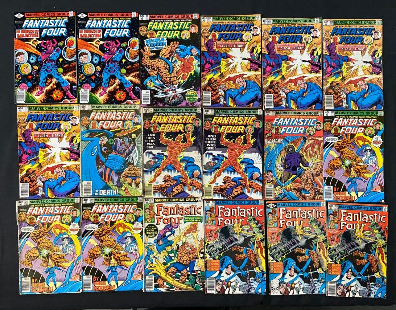 FANTASTIC FOUR 126 COMICS LOT MANY DUPES MOST VF SOME VG BRONZE-COPPER AGE