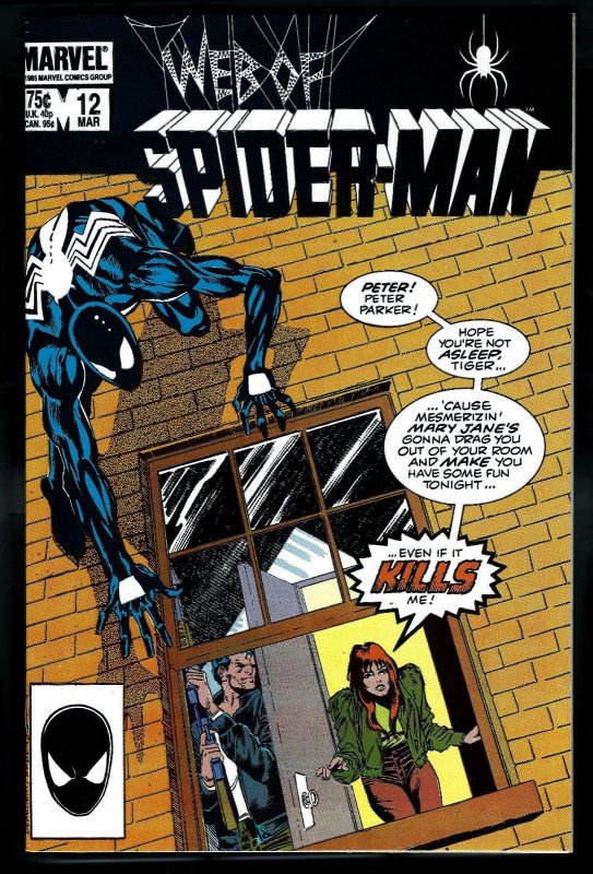 Web of Spider-Man 12 NM 9.4 Uncertified Marvel 1986