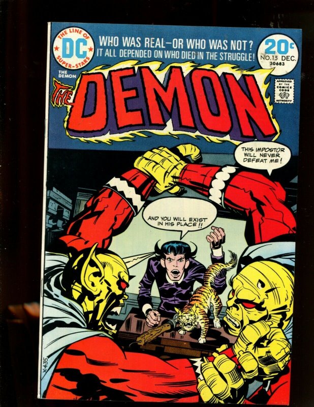 DEMON #15 (8.0) KIRBY ART! 1973~