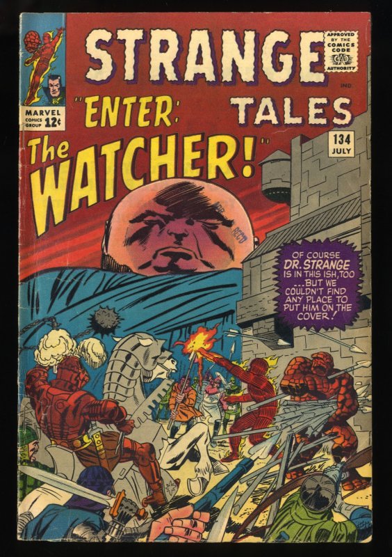 Strange Tales #134 VG+ 4.5 The Watcher!
