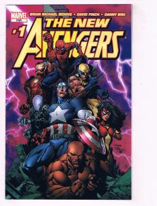 New Avengers # 1 NM 1st Print Variant Marvel Comic Book Iron Man Spider-Man BN10