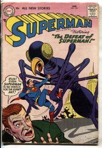 SUPERMAN #110--1957--DC--ATTACK OF THE GIANT ANTS--comic book