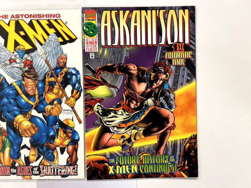 2 Marvel Comics Askani'son # 1 + The Astonishing X-Men# 1 Avengers Thor 118 JS15