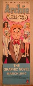 ARCHIE WEDDING Promo Poster, 11x34, 2010,  Unused, more Promos in store