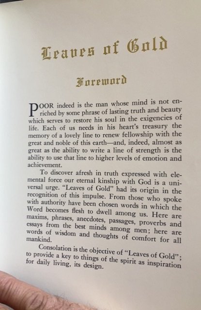 Leaves of gold, devotional, 1964