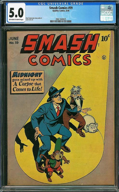 Smash Comics #59 (Quality Comics, 1945) CGC 5.0