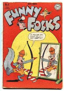 FUNNY FOLKS #4 comic book-1946-NUTSY SQUIRREL COVER-GOLDEN AGE DC