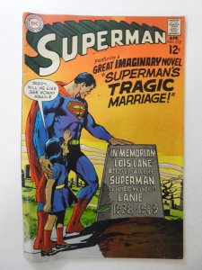 Superman #215 (1969) VG Condition 1 in tear bc