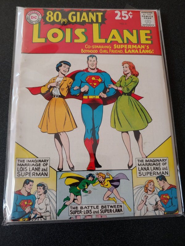 ​80 Page Giant #3 Lois Lane 1964 DC Silver Age COMIC F/VF