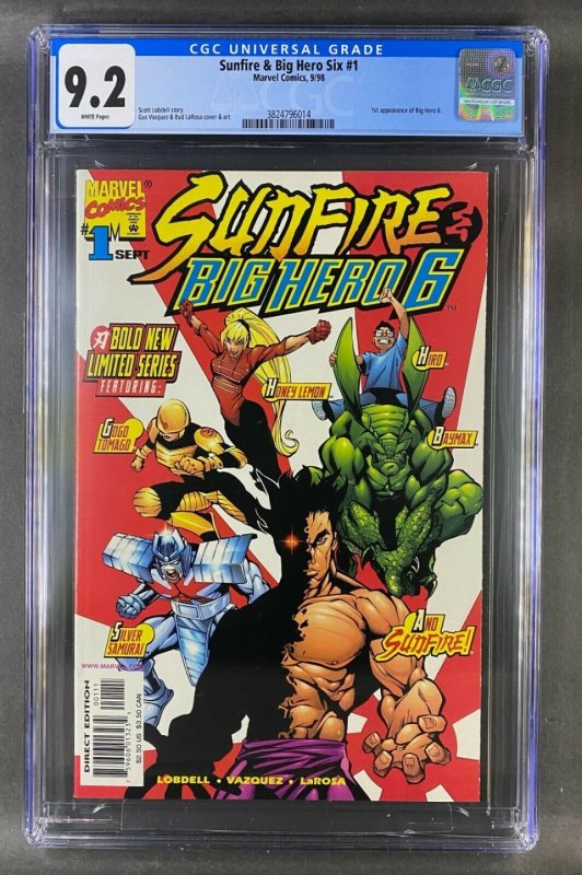 Sunfire & Big Hero 6 (1998) #'s 1 2 3 CGC Lot 9.2/ 9.4 /9.6 1st Big Hero Six