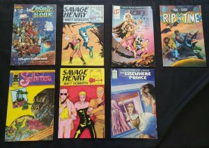 INDIE 7PC (FN) SLAINE THE KING, SAVAGE HENRY, SPELLBINDERS, RIP IN TIME 1986-91