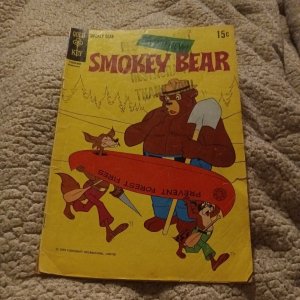 Smokey Bear #1 Gold Key 1970 1ST APPEARANCE OF SMOKEY BEAR FOR GOLD KEY. RARE!