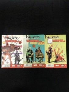 3PC HAWKEYE VS DEADPOOL LOT #1-3 (6.0 OB) 2014!!!