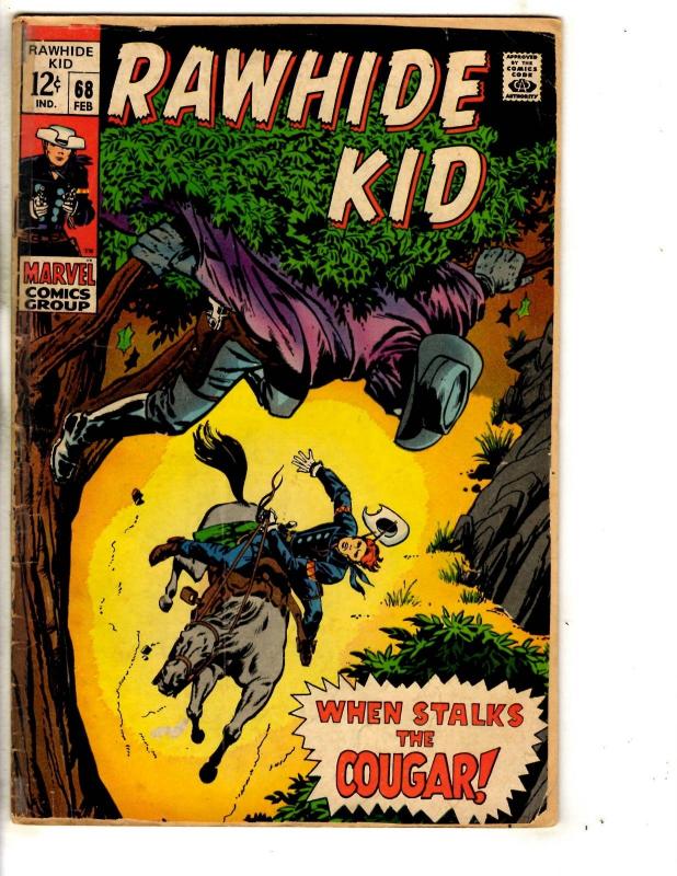 Lot Of 4 Rawhide Kid Marvel Comic Books # 63 65 68 + King Size Special # 1 RH2