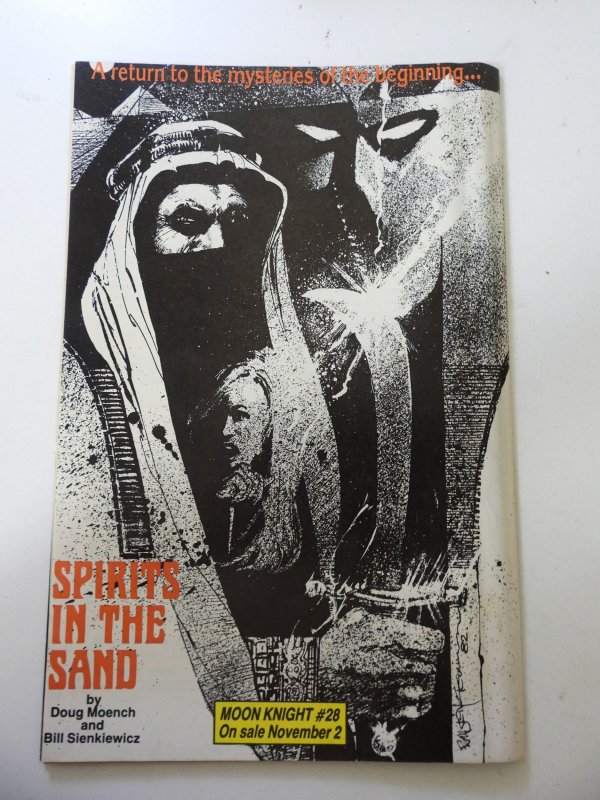 Moon Knight #27 (1983) VG Condition moisture stain fc