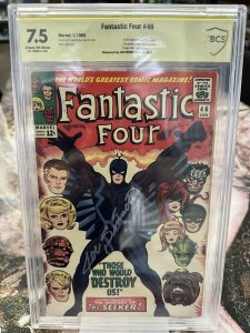 Fantastic Four #46 CBCS 7.5 Signature Series signed by Joe Sinnott (Marvel 1966)