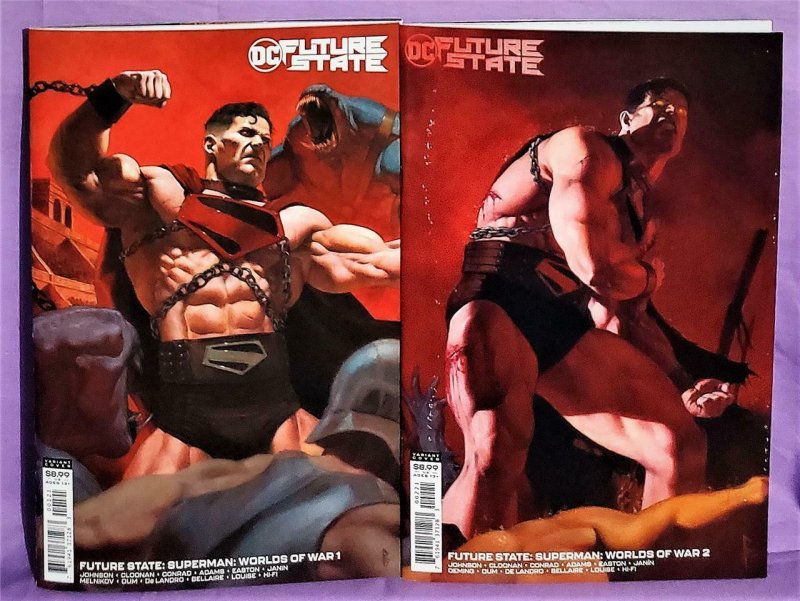 DC Future State SUPERMAN Worlds of War #1 - 2 Variant Covers (DC, 2021)! 761941371283