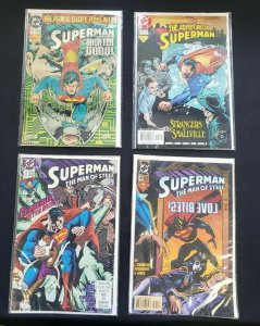 SUPERMAN 4PC (FN/OB) REIGN OF THE SUPERMEN, STRANGERS IN SMALLVILE 1991-2000