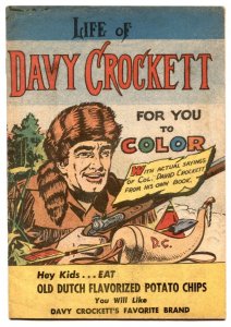 Life of Davy Crockett Rare Promo comic 1955