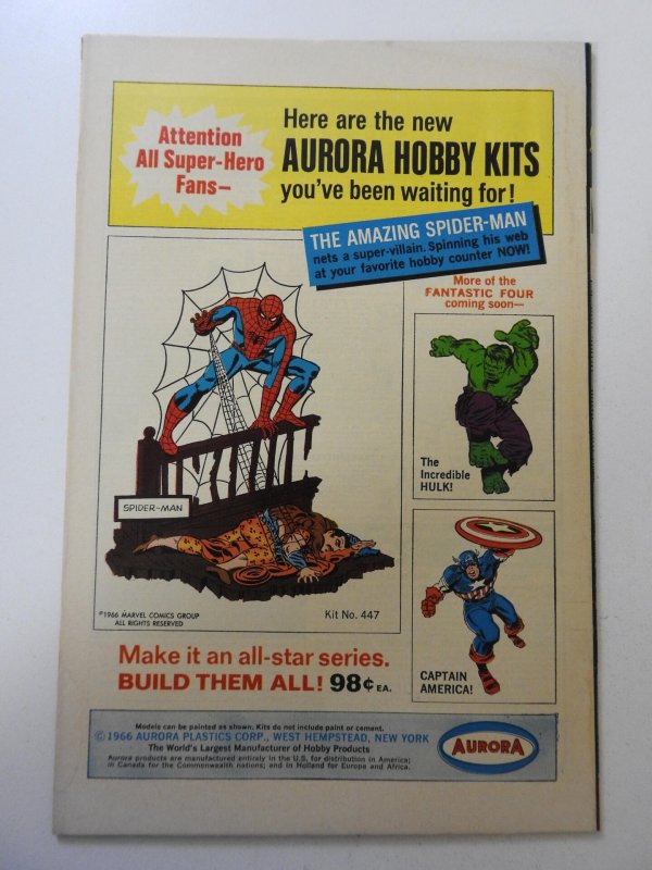 Fantastic Four #58 (1967) VG+ Condition moisture stain