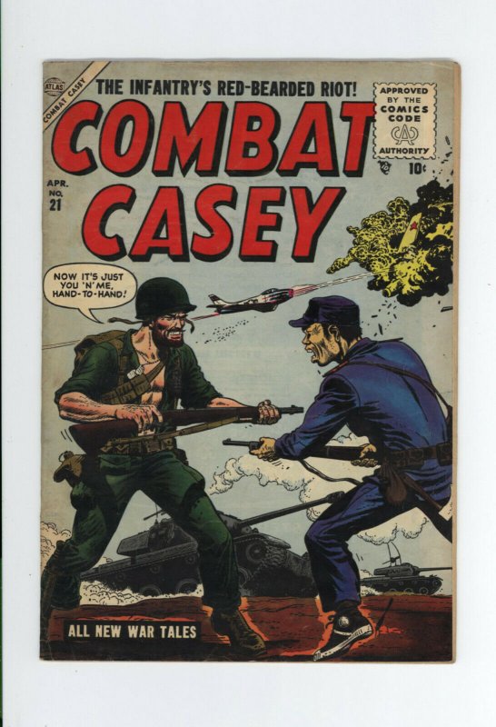 COMBAT CASEY #21  FN- 5.5 - EXTREME RARITY: Only 1 example on CGC - ATLAS WAR