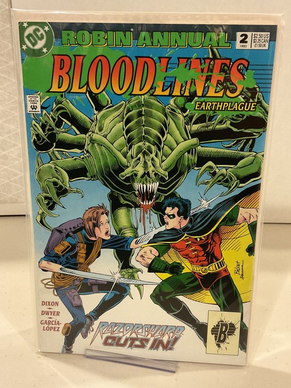 Robin Annual #2  1993  9.0 (our highest grade)  Tim Drake!  Bloodlines!