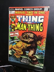 Marvel Two-in-One #1 (1974) Mid-grade 1st issue key Man-Thing! FN Wow!