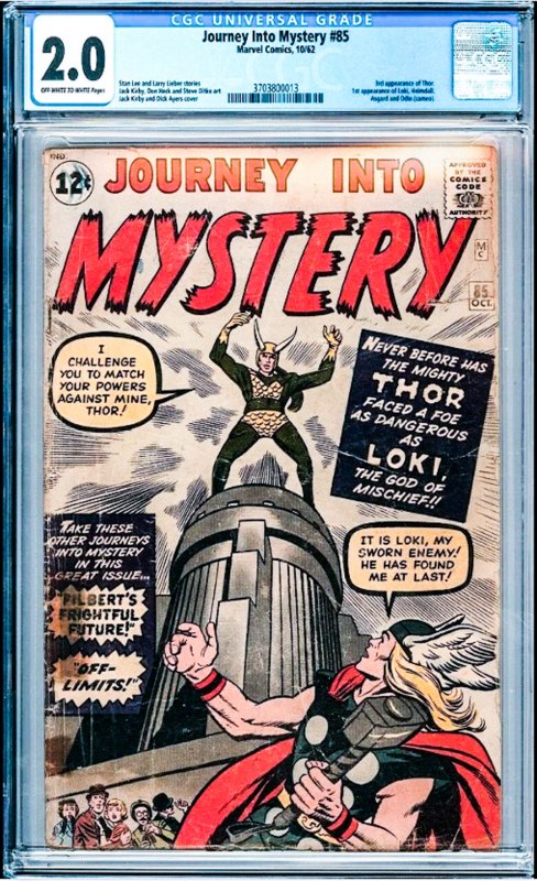 Journey into Mystery #85  (1962) CGC Graded 2.0