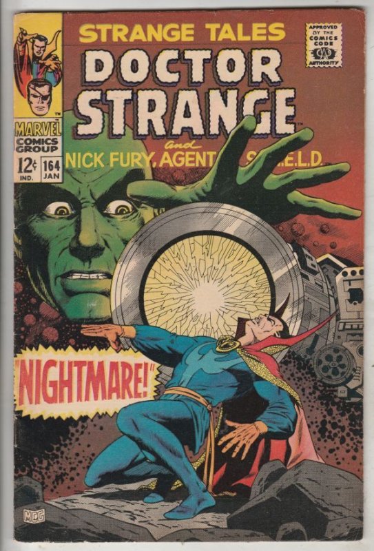 Strange Tales #164 (Jan-68) FN/VF+ High-Grade Nick Fury, Dr. Strange