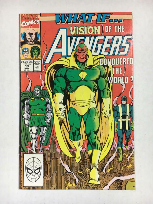 WHAT IF #19, VF/NM, Avengers, Vision, Dr Doom, 1988 1990, Marvel