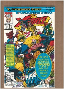 X-Force #16 Marvel Comics 1992 Sealed w/ Card X-Cutioner's Song NM- 9.2