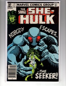 The Savage She-Hulk #21 (1981) 7.5 NOBODY ESCAPES...THE SEEKER! / ID#04