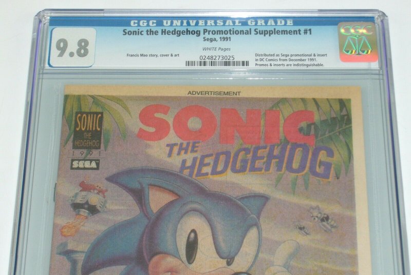 Sonic the Hedgehog Promotional Supplement #1 CGC 9.8