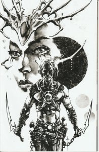 Dejah Thoris vs John Carter of Mars #1P Dynamite 7-copy B&W Incentive Variant NM