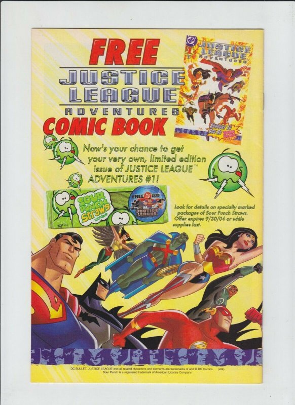 Justice League Adventures #1B VF/NM; DC | Complimentary SourPunch Straws edition 
